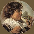 Frans Hals Drinking Boy (Taste) painting